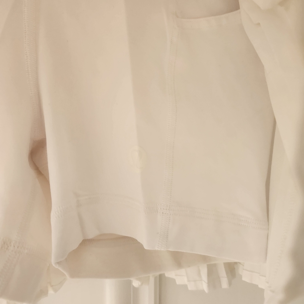 Lululemon Tiered Pleats High Rise Tennis Skort White Size 4 - Picture 8 of 14